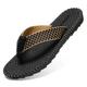 Men's Slippers Flip-Flops Flip-Flops Plus Size Casual Beach Home Daily Canvas Breathable Loafer Black Khaki Summer Spring