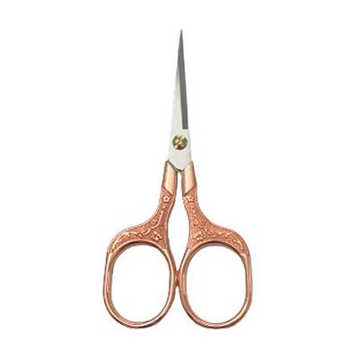 Plum Scissors Stainless Steel Household Scissors Office Stationery Scissors Handmade Paper-Cut Thread Scissors Retro Embroidery Scissors