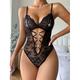 Women'S Sexy Seduction Hollowed-Out And Diamond-Studded Embroidered Suspender Jumpsuit