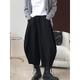 Women's Bloomers Cotton Solid Color dark brown Black Vacation High Waist Ankle-Length Outdoor Street Fall Winter