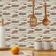 6pcs Stone Wooden Pattern Wall Panels, Stone Peel And Stick Wall Tile Sticker, Kitchen Self-adhesive Faux Stone Wallpaper Stone Wall Decor Waterproof, Room Decor, Home Decor 15x30cm(5.9''x11.8'')