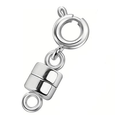 Magnetic Necklace Clasps and Closures - Gold and Silver Plated Bracelet Connectors for Necklaces Chain Jewelry Making