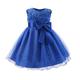 Toddler Girls' Dress Flower Sleeveless Wedding Party Layered Bow Princess Sweet Tulle Dress Flower Girl's Dress Summer Spring Fall 2-12 Years White Pink Navy Blue