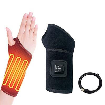 USB Electric Heating Wrist Brace Hand And Wrist Heated Wrap Warm Compression Wrist Band 3-level Temperature Control Hand Warmer Waterproof Heated Wristband