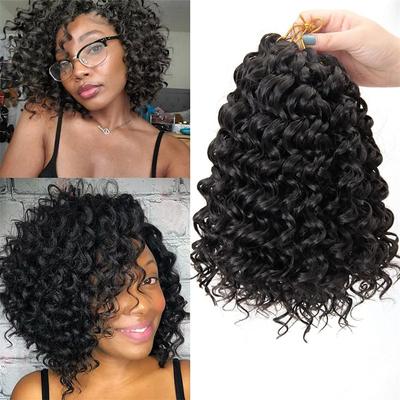 Curl Crochet hair for Black Women Short Beach Curl crochet hair Bohemian Crochet Braids Natural Black Deep Wave Braiding hair Extensions