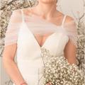 Women's Wrap Bolero Shrug Bridal's Wraps Voiles Sheers Bridal Sleeveless Tulle Wedding Wraps With Bow(s) For Wedding All Seasons