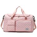 Women's Handbag Sports Bags Gym Bag Duffle Bag Oxford Cloth Outdoor Holiday Travel Zipper Large Capacity Foldable Lightweight Solid Color Geometric Black Pink Dusty Rose