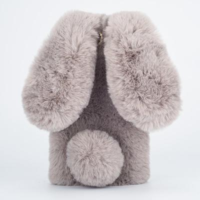 3D Cute Rabbit Hairy Warm Fur case for Samsung Galaxy S24 S23 S22 S21 Plus Ultra A54 A34 A14 A52 A32 Plush Bunny TPU Shockproof