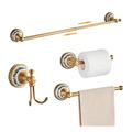 Wall Mounted Bathroom Accessory Set Towel Bar Robe Hook Adorable Antique Modern Brass Bathroom Hotel bath