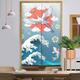 Kitchen Curtains Door Curtains Tapestry Decor,Japanese Noren Door Curtain Panel, Room Divider for Porch Livingroom Office Bedroom Patio