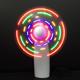 Mini Night Light Handheld Fan Electric Fan Portable Desktop Battery Mini Gift To Give Guests Led Rainbow Lights Fan