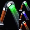 LED Shower Head Color Changing 2 Water Mode 7 Color Glow Light Automatically Changing Handheld Showerhead