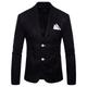 Men's Casual Blazer Regular Regular Fit Solid Color Black White Yellow Wine Dark Navy Dark Green Orange Green Light Blue 2024