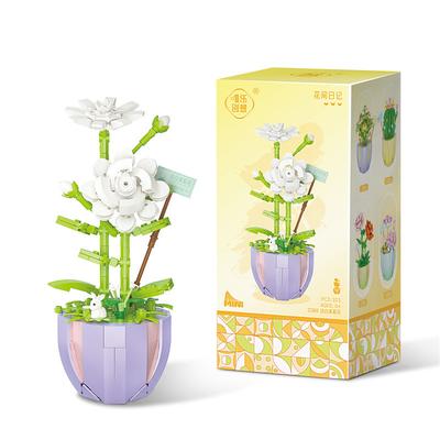 Women's Day Gifts Building Blocks Toys,Assembly Diy Toy Building Blocks Potted Flowers Small Gifts Flower Room Diary Vital Chrysanthemum for Ages 14 Mother's Day Gifts for MoM