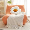 Caterpillar Sofa Cover Bean Bag Chair Cover Stretch Lazy Sofa Slipcover for Kids and Adults Soft Storage Bean Bag Chair Cover Without Filling Pouf Cover