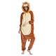Adults' Kigurumi Pajamas Lion Animal Onesie Pajamas Funny Costume Flannel Cosplay For Men and Women Animal Sleepwear Cartoon