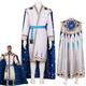 2023 Movie Wish King Magnifico White Outsuit Party Carnival Halloween Cosplay Costume for Adults Kids Men Boy Cosplay Costume