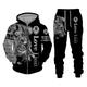 Men's Tracksuit Full Zip Hoodie Hoodies Set Black White Purple Brown Brown 2 Hooded Graphic Lion Zipper 2 Piece Sports Outdoor Casual Sports 3D Print Streetwear Designer Basic Spring Fall Clothing