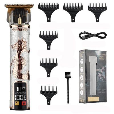 T9 USB Electric Barber Rechargeable New Barber Men's Razor Hair Clipper Professional Mega Zero Finishing Machine Ceramic Shaver For Hair Cutting