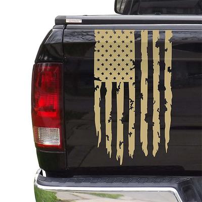 American USA Flag Truck Tailgate Vinyl Decal Car Sticker Compatible with Most Pickup Trucks and Most Vehicles