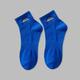 Men's 2 Pairs Ankle Socks Running Socks Black White Color Plain Casual Daily Basic Medium Four Seasons Fashion Breathable