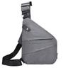 Men's Crossbody Bag Chest Bag Oxford Cloth Outdoor Office Adjustable Breathable Black Left Chest Black Right Chest Gray Left Chest