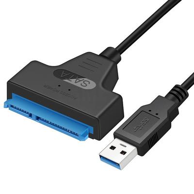 SATA To USB 3.0 / 2.0 Cable Up To 6 Gbps For 2.5 Inch External HDD SSD Hard Drive, SATA 3 22 Pin Adapter USB 3.0 To Sata III Cord