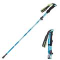 Adjust 5-section Trekking Pole Aluminum Alloy Foldable Ultra-light Telescopic Outdoor Hand-carrying Hiking Sticks Fold Trekking Poles Camping Portable Walking Hiking Stick Walking Stick