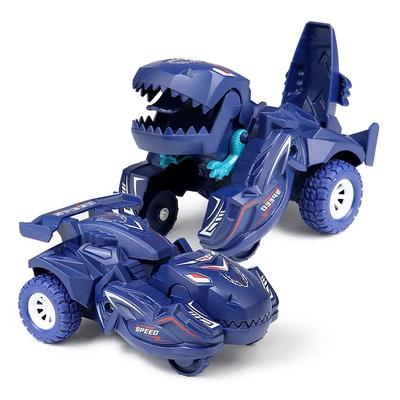 Impact Deformed Dinosaur Toy Car Inertia Car Crash Resistant and Rotatable Racing Boy Toy Car Children's Gift