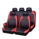 Universal PU Leather Car Seat Covers Set, Full Coverage Car Seat Protector Covers Fit For Cars, Trucks, SUVs