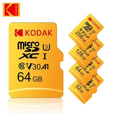 Kodak Micro SD Card U3 V30 256GB 128GB SDXC Flash Memory Card C10 U3 4K HD cartao de Memoria Micro SD TF Card With SD Adapter
