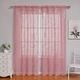 Sheer Curtains Pink Window Kitchen Curtains Farmhouse For Living Room Bedroom Grommet/Eyelet Decoration Balance Privacy Light 1 Panel