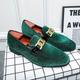 Men's Loafers Slip-Ons Tassel Loafers Leather Loafers Walking Business Casual Office Career Party Evening St. Patrick's Day Plush Warm Loafer Black Blue Green Spring Fall