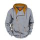 Men's Hoodie Full Zip Hoodie Light Grey Dark Gray Gray Hooded Color Block Zipper Sports Outdoor Daily Holiday Vintage Streetwear Cool Fall Winter Clothing Apparel Hoodies Sweatshirts