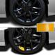 6Pcs Universal Car Wheel Rim Vinyl Stickers Reflective Hash Mark Stripe Racing Wheel Hub Decals Wheel Decor