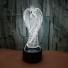 Angel 3D Nightlight Night Light Color-Changing with USB Port USB 1pc