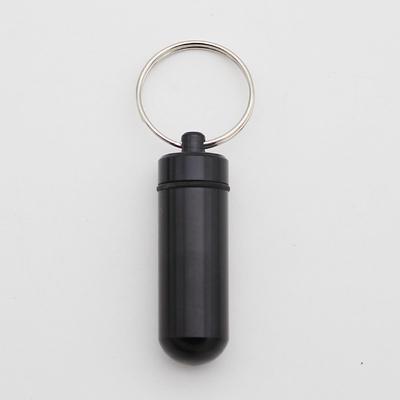 Mini Pill Bottle Charm Key Ring - Waterproof Metal Keychain - Portable amp; Creative Fashion Keychain