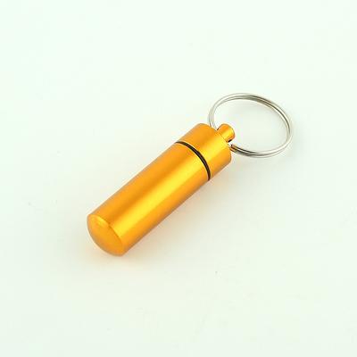 Mini Pill Bottle Charm Key Ring - Waterproof Metal Keychain - Portable amp; Creative Fashion Keychain