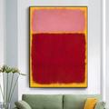 1 piece Marks Rothko Canvas Wall Art Handpainted Artwork Painting Picture for Office Bedroom Home Modern Decoration Rolled Canvas (No Frame)