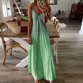 Women's Casual Dress Slip Dress Boho Dress Long Dress Maxi Dress Purple Pink Yellow Sleeveless Color Gradient Slim Fall Spring Summer V Neck Basic Daily Vacation Summer Dress 2023 S M L XL XXL 3XL