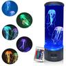 Jellyfish Lava Lamp Jellyfish Lamp with 16 Color Changing Lights Jellyfish Tank Table Lamp Jellyfish Aquarium Night Light Home Office Room Desk Decor Lamp Mood Light for Relax