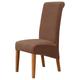 Velvet Plush Dining Chair Covers, Stretch Chair Cover, Spandex High back Chair Protector Covers Seat Slipcover with Elastic Band for Dining Room,Wedding, Ceremony, Banquet