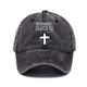 Men's Baseball Cap Black Blue Cotton Washed Travel Beach Outdoor Vacation Print Adjustable Sunscreen Fashion