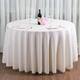 Round Tablecloths Fabric Table Cover Linens for Wedding Party Polyester Reception Banquet Events Kitchen Dining