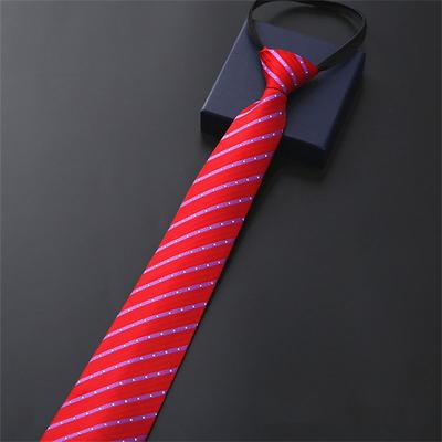 Men's Work / Wedding / Gentleman Necktie - Striped Formal Style / Modern Style / Classic Party Tie High Quality Business Work Ties for Men Red Neck Tie Male Fashion Formal Tie