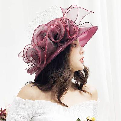 Women's Hat Sun Hat Portable Sun Protection Comfort Outdoor Dailywear Holiday Pure Color Floral Floral