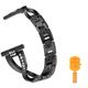 Smart Watch Band Compatible with Fitbit Versa 4 Sense 2 Versa 3 Sense Versa 2 / Versa Lite / Versa SE / Versa Stainless Steel Rhinestone Smartwatch Strap with Removal Tool Women Men Jewelry Bracelet