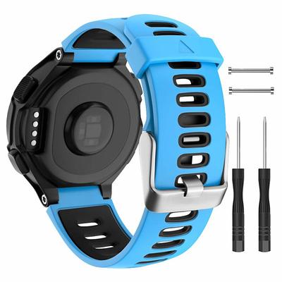 Watch Band for Garmin Forerunner 735XT / 630/620/235/230/220 Approach S20 / S6 / S5 Silicone Replacement Strap with Removal Tool Breathable Sport Band Wristband