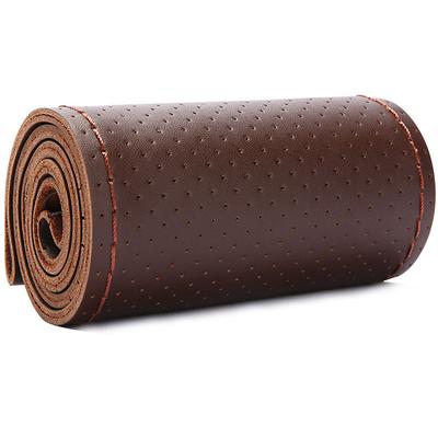 1 PCS Leather Car Steering Wheel Cover Breathable Universal Fit For 15~151/2