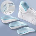 1Pair/pack Invisible Height Increasing Insole Orthopedic Arch Support Insole Soft Elastic Light Weight for Men Women Shoes Pads